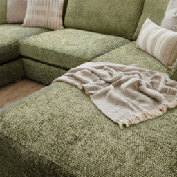 Carina Enzo 5 Seater Olive U-Shape Sofa - thumbnail 4