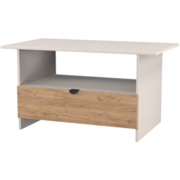 Crowndale Bora Single Drawer Single Shelf Gold Craft Oak and Kashmir Coffee Table Ready Assembled - thumbnail 4