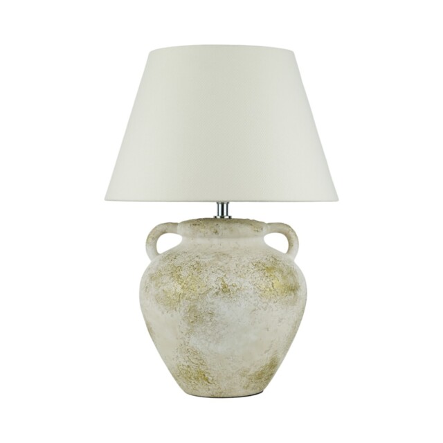 Alba Cream Fabric Shade Gold Urn Table Lamp - image 1