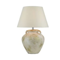 Alba Cream Fabric Shade Gold Urn Table Lamp - thumbnail 3