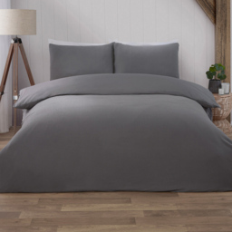 Muslin Duvet Set Grey Superking