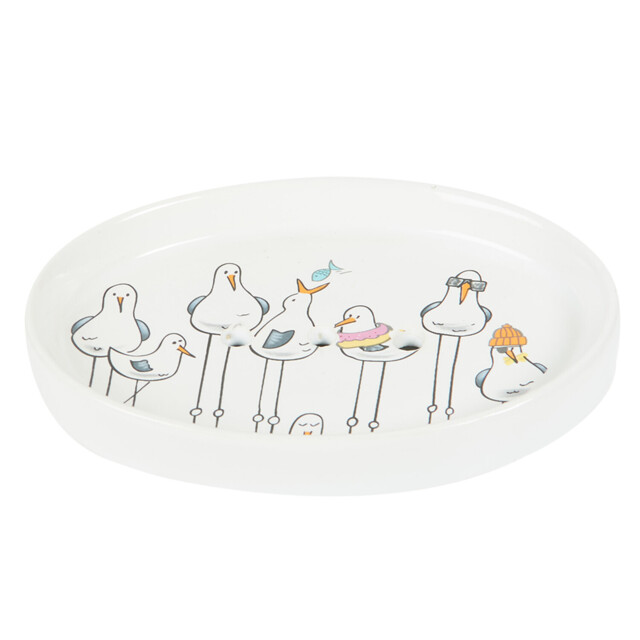 White Seagull Soap Dish - image 1