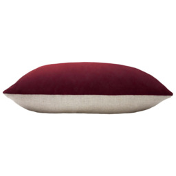 furn. Contra Oxblood Velvet Cushion - thumbnail 3