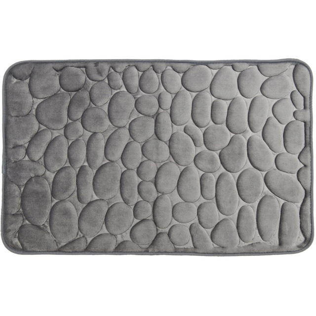 Grey Pebble Bath Mat 50 x 80cm - image 1