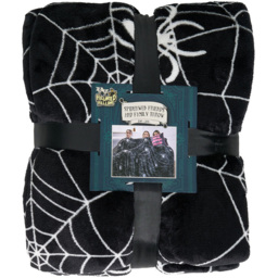 Spiderweb Friends and Family Throw Black - thumbnail 1