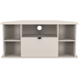 Crowndale Bora Single Drawer 5 Shelf Matt Kashmir Corner TV Unit Ready Assembled - thumbnail 2