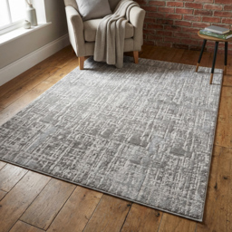 Eden Grey Texture Rug - thumbnail 4