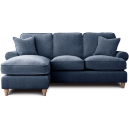 The Victoria 3 Seater Navy Left Hand Chaise Sofa - thumbnail 2