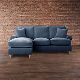 The Victoria 3 Seater Navy Left Hand Chaise Sofa - thumbnail 3
