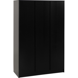 Seconique Malvern 3 Door Black Wardrobe - thumbnail 2
