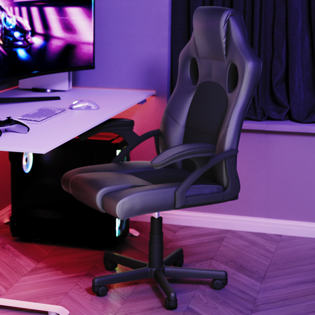 VIDA DESIGNS Coma Grey Racing Gaming Chair - image 1