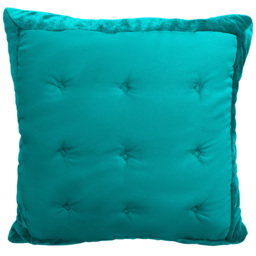 Intimates Boston Velvet Teal Filled Cushion 43 x 43cm 2 Pack