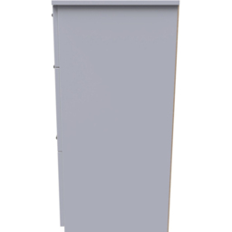 Crowndale Devon 3 Drawer Grey Matt Deep Chest of Drawers - thumbnail 3