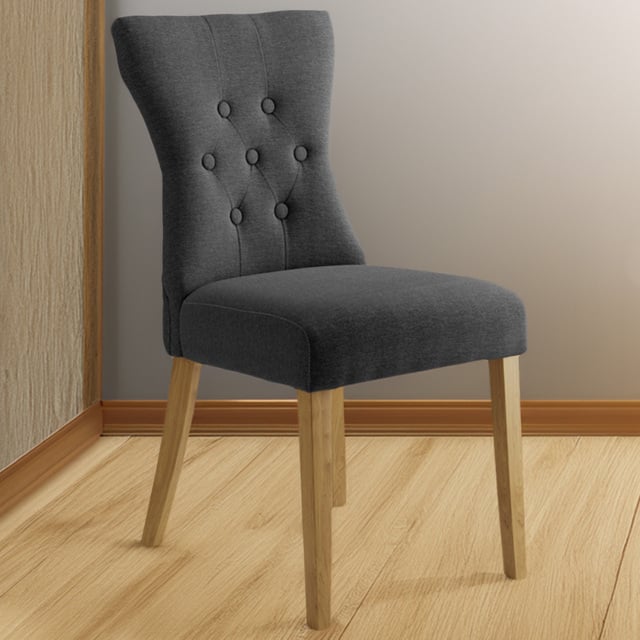 Naples Set of 2 Grey Dining Chair - image 1