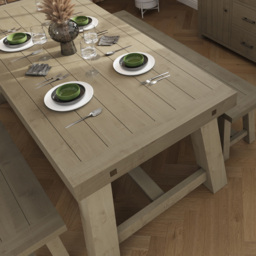 FWStyle Saltash Reclaimed Pine Dining Table - thumbnail 4