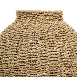Natural Round Woven Seagrass Vase - thumbnail 2