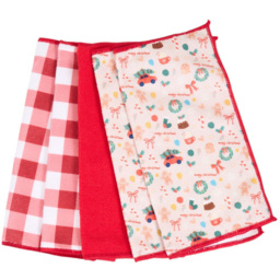 Pack of 5 Cosy Christmas Microfibre Cloths - thumbnail 4