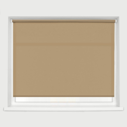 Caecus Straight Edge Roller Blind Cappuccino 90cm