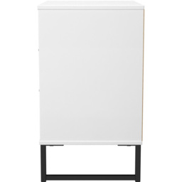 Crowndale Fluted 3 Drawer White Matt Midi Chest of Drawers Ready Assembled - thumbnail 3