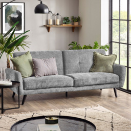 Julian Bowen Monza 2 Seater Dove Fabric Sofa Bed - thumbnail 1