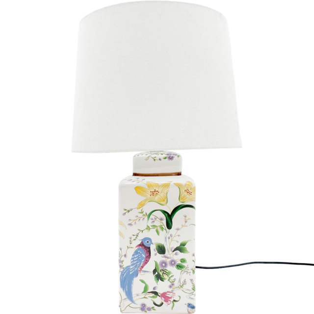 Acacia Home 41cm Ceramic White Table Lamp - image 1
