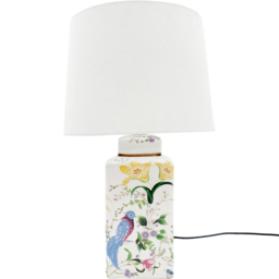 Acacia Home 41cm Ceramic White Table Lamp - thumbnail 1