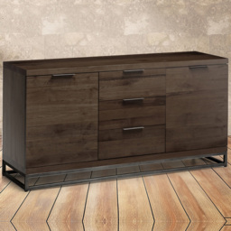 Julian Bowen Brooklyn 2 Door 3 Drawer Dark Oak Sideboard
