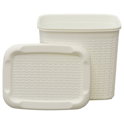 JVL Loop 10L White Storage Basket - thumbnail 2