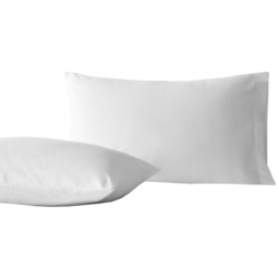 Sweet Dreams T200 Percale White Housewife Pillowcase 2 Pack