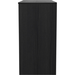 Crowndale Fluted 4 Drawer Black Ash Vanity Dressing Table Ready Assembled - thumbnail 3