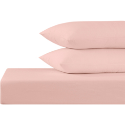 Cotton Sheet Set Blush Double