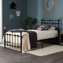 Atlas Single Black Bed