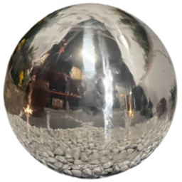 Tranquillity Stainless Steel Sphere Solar Powered LED Water Feature 40cm - thumbnail 1