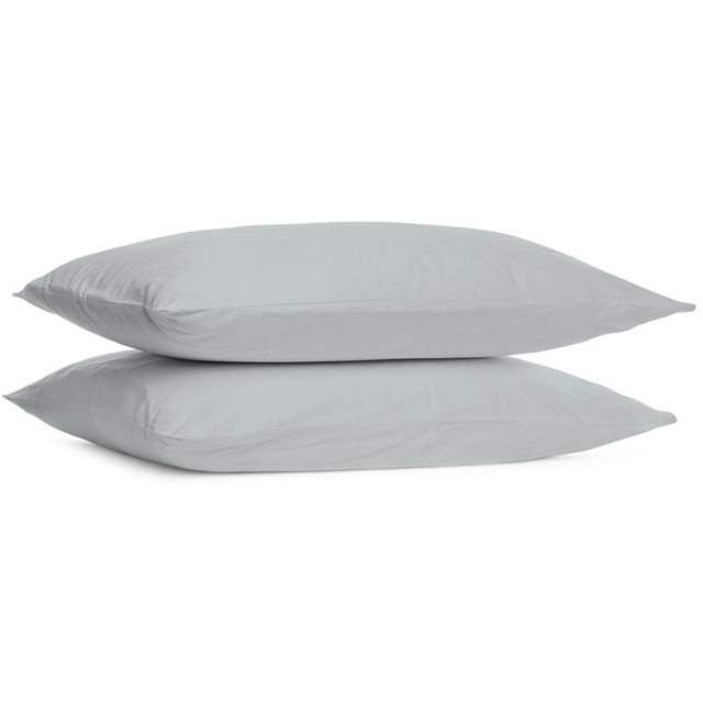 Divante Cotton Silver Housewife Pillowcase 2 Pack