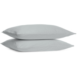 Divante Cotton Silver Housewife Pillowcase 2 Pack