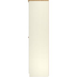 Crowndale Warwick 4 Door Cream Ash and Modern Oak Mirror Wardrobe Ready Assembled - thumbnail 3