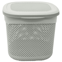 JVL Droplette 15L Ice Grey Storage Basket - thumbnail 3