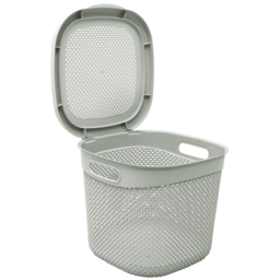 JVL Droplette 15L Ice Grey Storage Basket - thumbnail 4