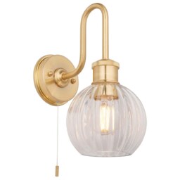 Setley Bathroom Wall Light - Brass - thumbnail 2