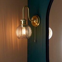 Setley Bathroom Wall Light - Brass - thumbnail 3