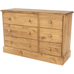 Core Products Cotswold 6 Drawer Pine Wide Chest of Drawers - thumbnail 2