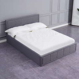 Portland Kosy Koala Single Grey Wooden Ottoman Bed with Mattress