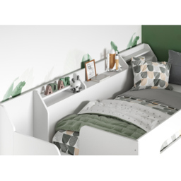Flair Stepaside White L-Shaped Bunk Bed - thumbnail 2