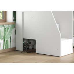 Flair Stepaside White L-Shaped Bunk Bed - thumbnail 4