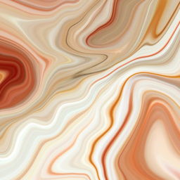 Origin Murals Marbled Ink Orange Wall Mural - thumbnail 2