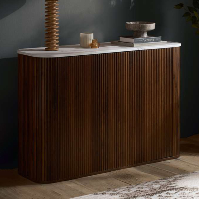 Birlea Kagu 2 Door Walnut Sideboard - image 1