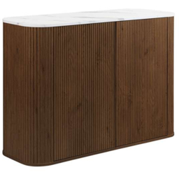 Birlea Kagu 2 Door Walnut Sideboard - thumbnail 2