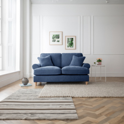 The Victoria 2 Seater Navy Sofa - thumbnail 4
