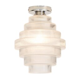 Monet Tiered Glass Flush Ceiling Light - thumbnail 2