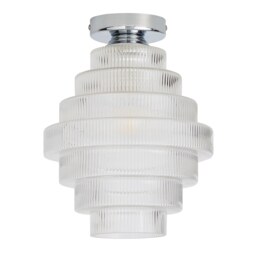 Monet Tiered Glass Flush Ceiling Light - thumbnail 3